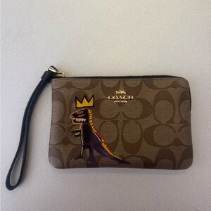 Coach x Jean-Michel Basquiat Corner Zip Wristlet